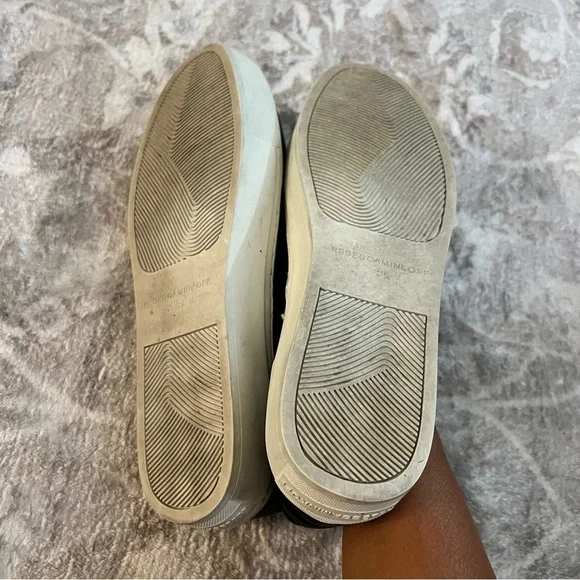 Rebecca Minkoff black leather slip on comfort sneaker. Size 8.5 - Picture 7 of 7